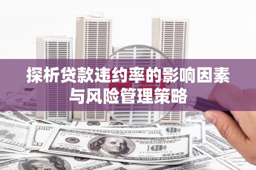 北埔探析贷款违约率的影响因素与风险管理策略