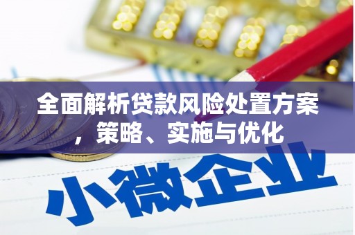 北埔全面解析贷款风险处置方案，策略、实施与优化