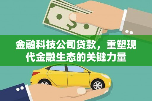北埔金融科技公司贷款，重塑现代金融生态的关键力量