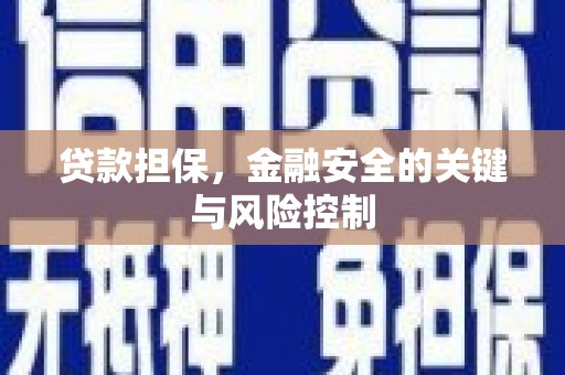 北埔贷款担保，金融安全的关键与风险控制